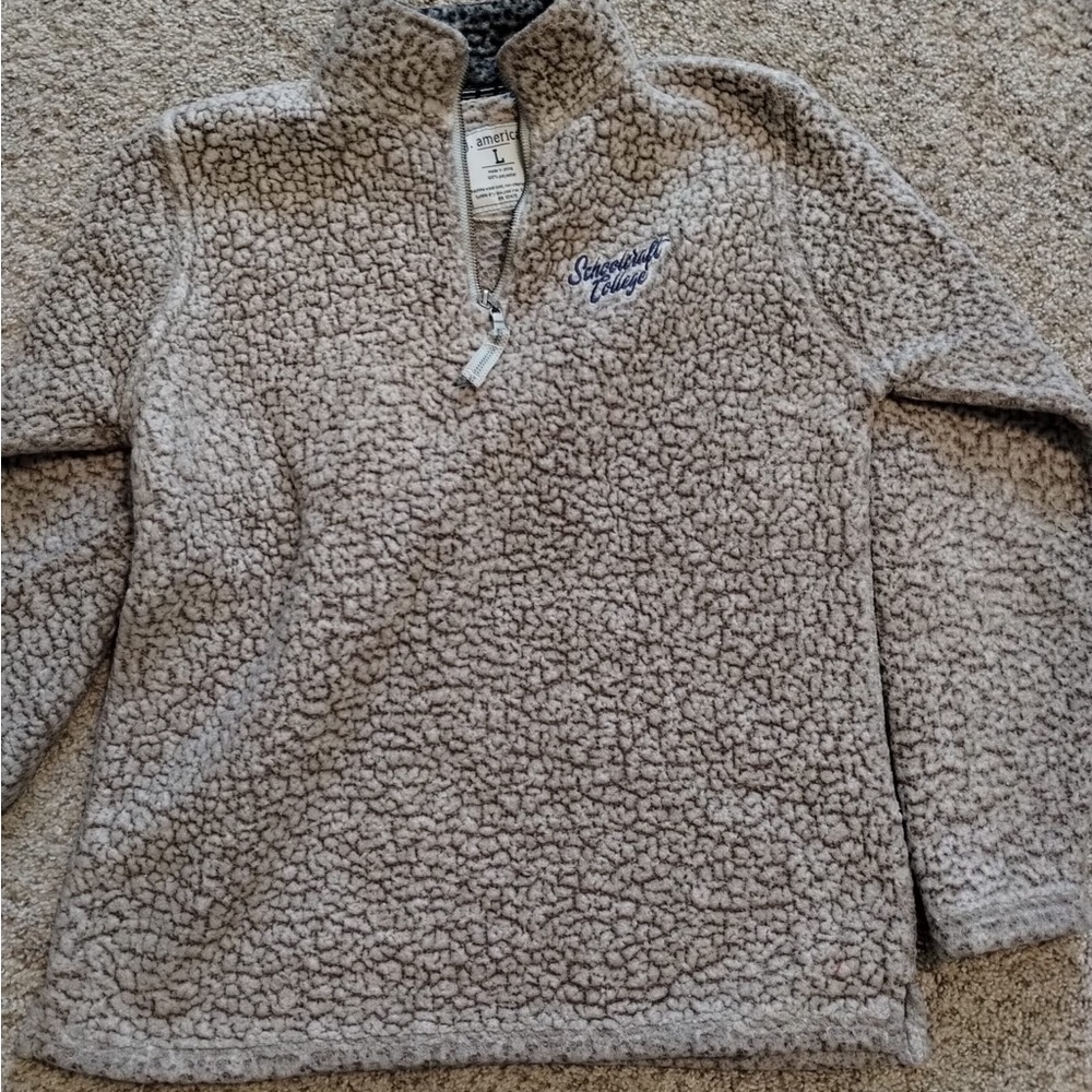 Simply Southern Taupe Fleece Pullover